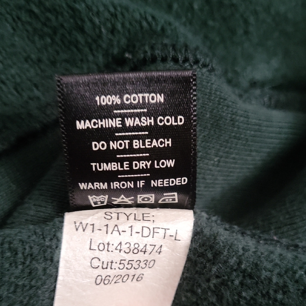 American Giant Women's Classic Full-zip Hoodie In Hunter Green - Picture 6 of 7